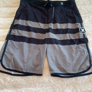 Hurley Black and Gray Board Shorts